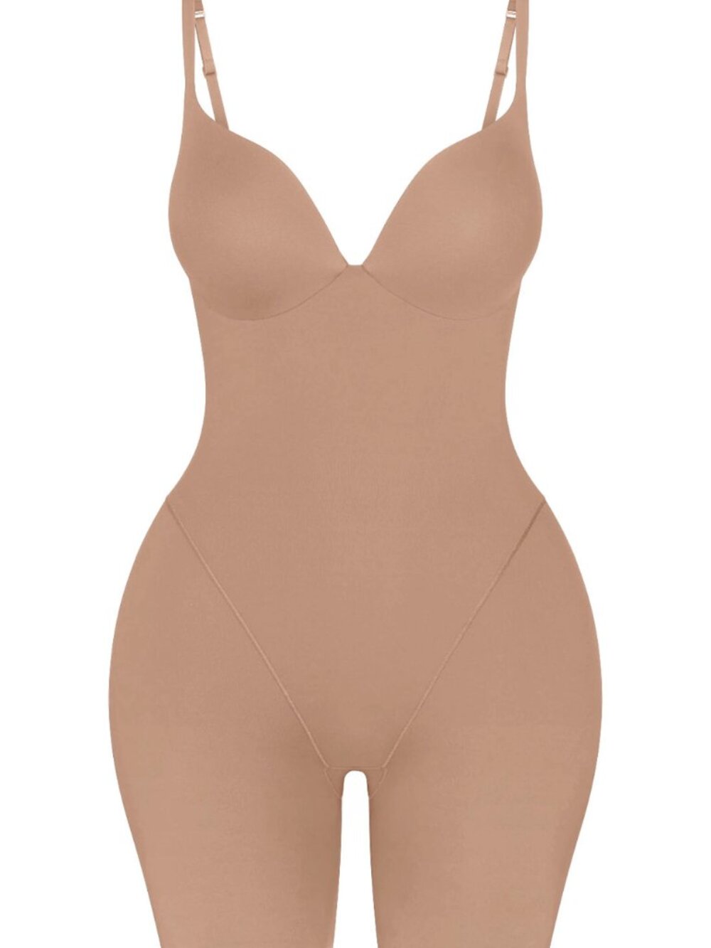NWT SKIMS Ultimate Body Push-Up Enhancing Padded Midthigh Bodysuit - Sienna sz S - Picture 10 of 12